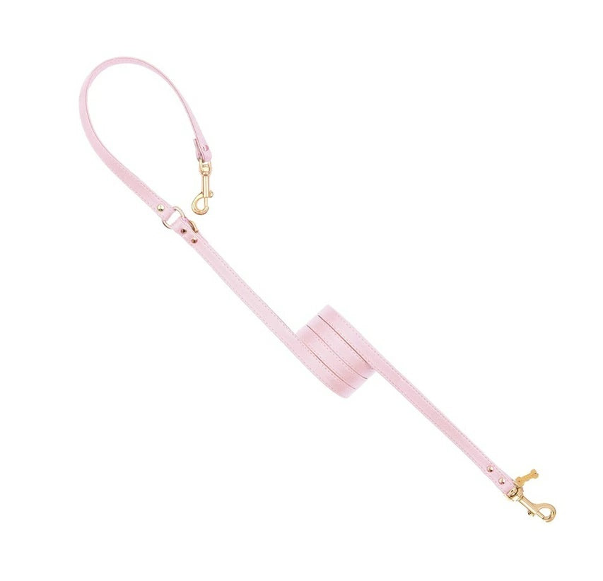 フォーペッツオンリー For Pets Only Plain Lead For Happy Hour Pink Cipria/Gold【犬用 リード セレブ】