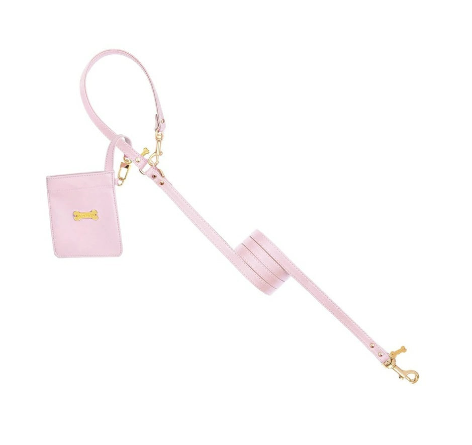 フォーペッツオンリー For Pets Only Plain Lead For Happy Hour Pink Cipria/Gold【犬用 リード セレブ】