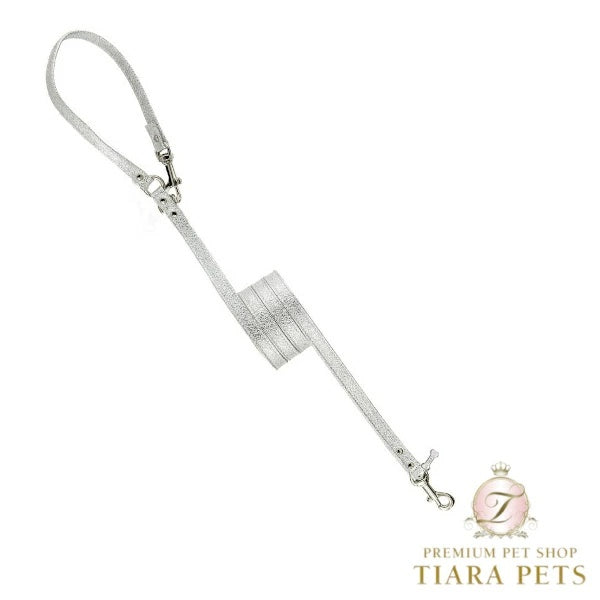 フォーペッツオンリー For Pets Only Plain Metal Lead For Happy Hour Silver Bistro【犬用 リード セレブ】