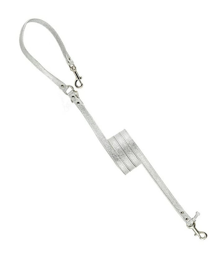 フォーペッツオンリー For Pets Only Plain Metal Lead For Happy Hour Silver Bistro【犬用 リード セレブ】