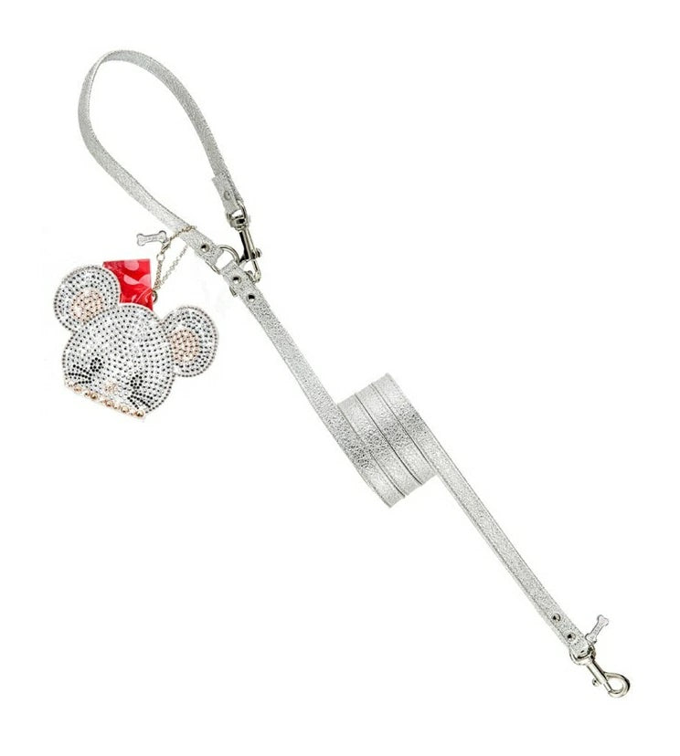 フォーペッツオンリー For Pets Only Plain Metal Lead For Happy Hour Silver Bistro【犬用 リード セレブ】