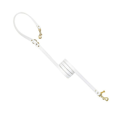 フォーペッツオンリー For Pets Only Plain Lead For Happy Hour White/Gold【犬用 リード セレブ】