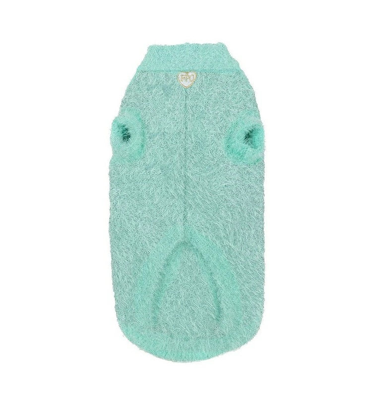 フォーペッツオンリー For Pets Only TopoMio Diamond Rainbow Cuddle Pull Acqua【犬服 トップス ニット セーター セレブ】