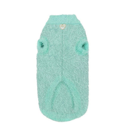 フォーペッツオンリー For Pets Only TopoMio Diamond Rainbow Cuddle Pull Acqua【犬服 トップス ニット セーター セレブ】