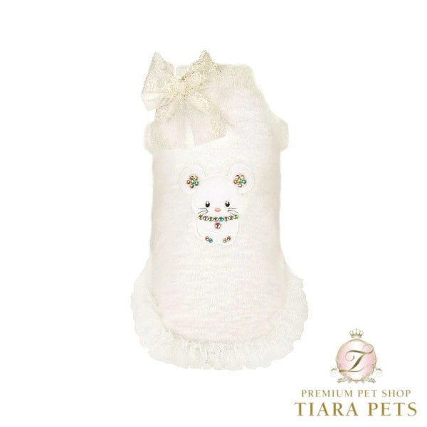 フォーペッツオンリー For Pets Only TopoMio Ballerina Pull White【犬服 アウター ジャンパー ジャケット コート セレブ】