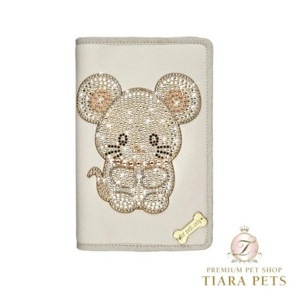 フォーペッツオンリー For Pets Only TopoMio Diamond Passport Greige【犬用 ママ用 パスポートケース ヘルスカードカバー セレブ】