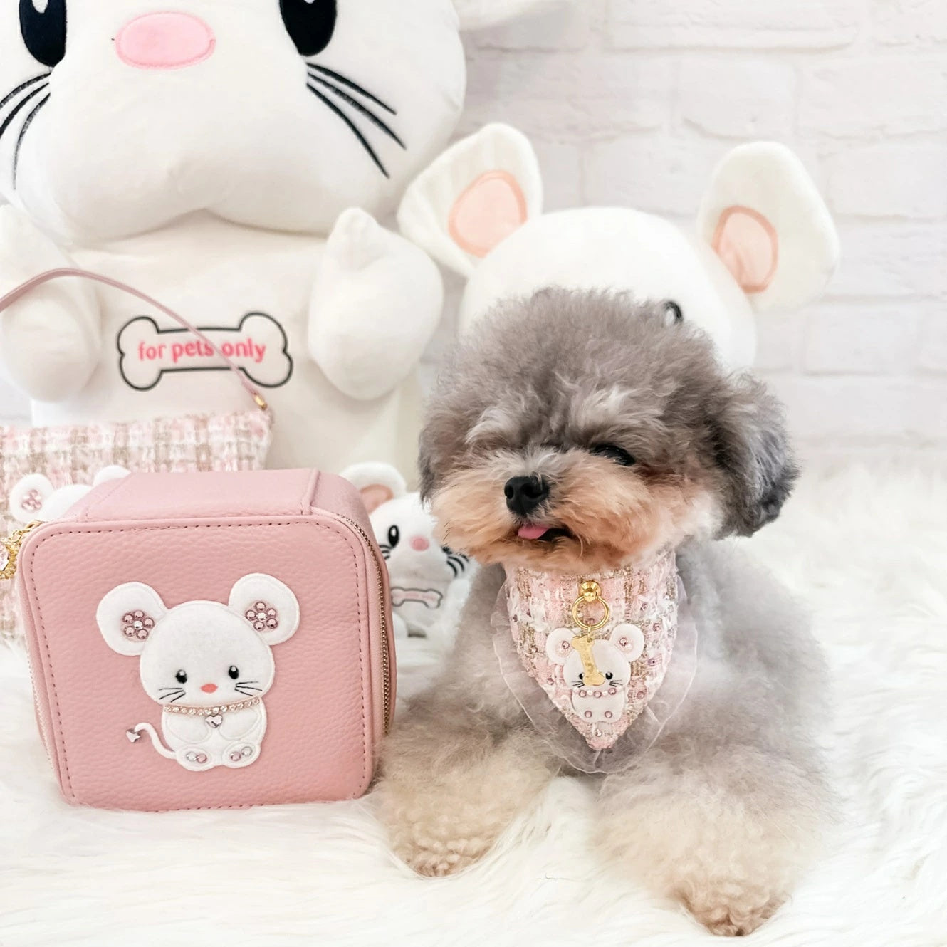 フォーペッツオンリー For Pets Only TopoMio Treasure Box Pink【犬用 オーナー用 トレジャーボックス セレブ】