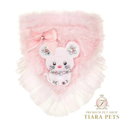 フォーペッツオンリー For Pets Only TopoMio Furry Bandana Pink【犬用 アクセサリー バンダナ スタイ セレブ】