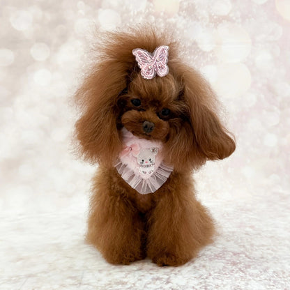 フォーペッツオンリー For Pets Only TopoMio Furry Bandana Pink【犬用 アクセサリー バンダナ スタイ セレブ】