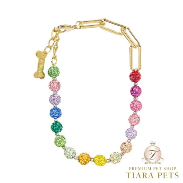 フォーペッツオンリー For Pets Only You Are My Rainbow Necklace【犬用 アクセサリー ネックレス セレブ】