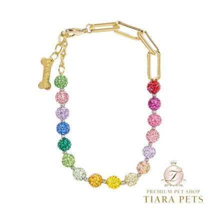 フォーペッツオンリー For Pets Only You Are My Rainbow Necklace【犬用 アクセサリー ネックレス セレブ】