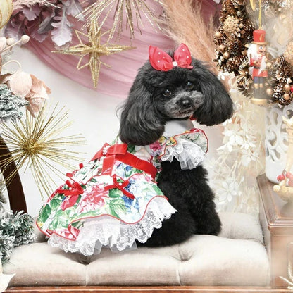 リュクスバーディ Luxe birdie ラヴィルワンピース【小型犬 犬用 犬服 ワンピース ドレス スカート セレブ】