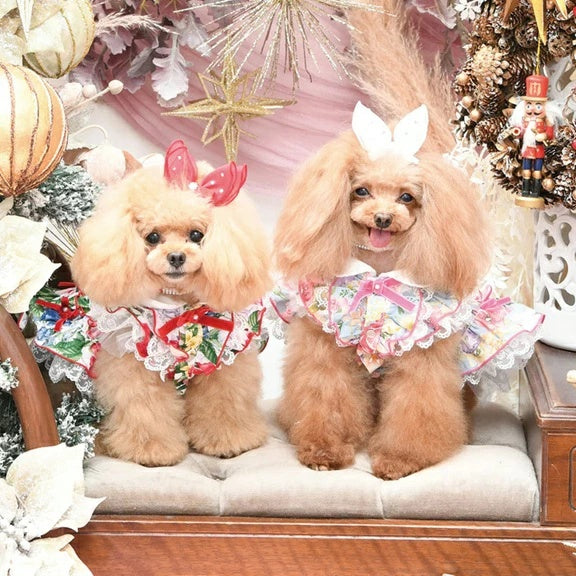 リュクスバーディ Luxe birdie ラヴィルワンピース【小型犬 犬用 犬服 ワンピース ドレス スカート セレブ】