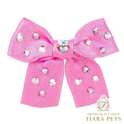 フォーペッツオンリー For Pets Only Sunshine Bow Fuxia Hairclip【犬用 ヘアアクセサリー クリップ セレブ】