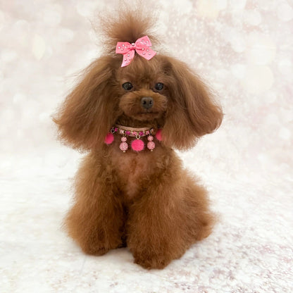 フォーペッツオンリー For Pets Only Sunshine Bow Fuxia Hairclip【犬用 ヘアアクセサリー クリップ セレブ】