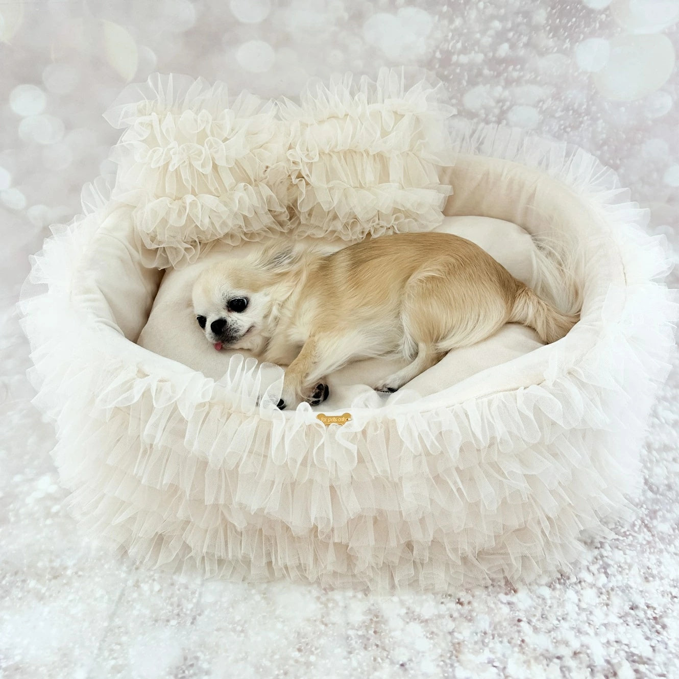 フォーペッツオンリー For Pets Only Ballerina Sofa Ivory【犬用 ベッド セレブ】