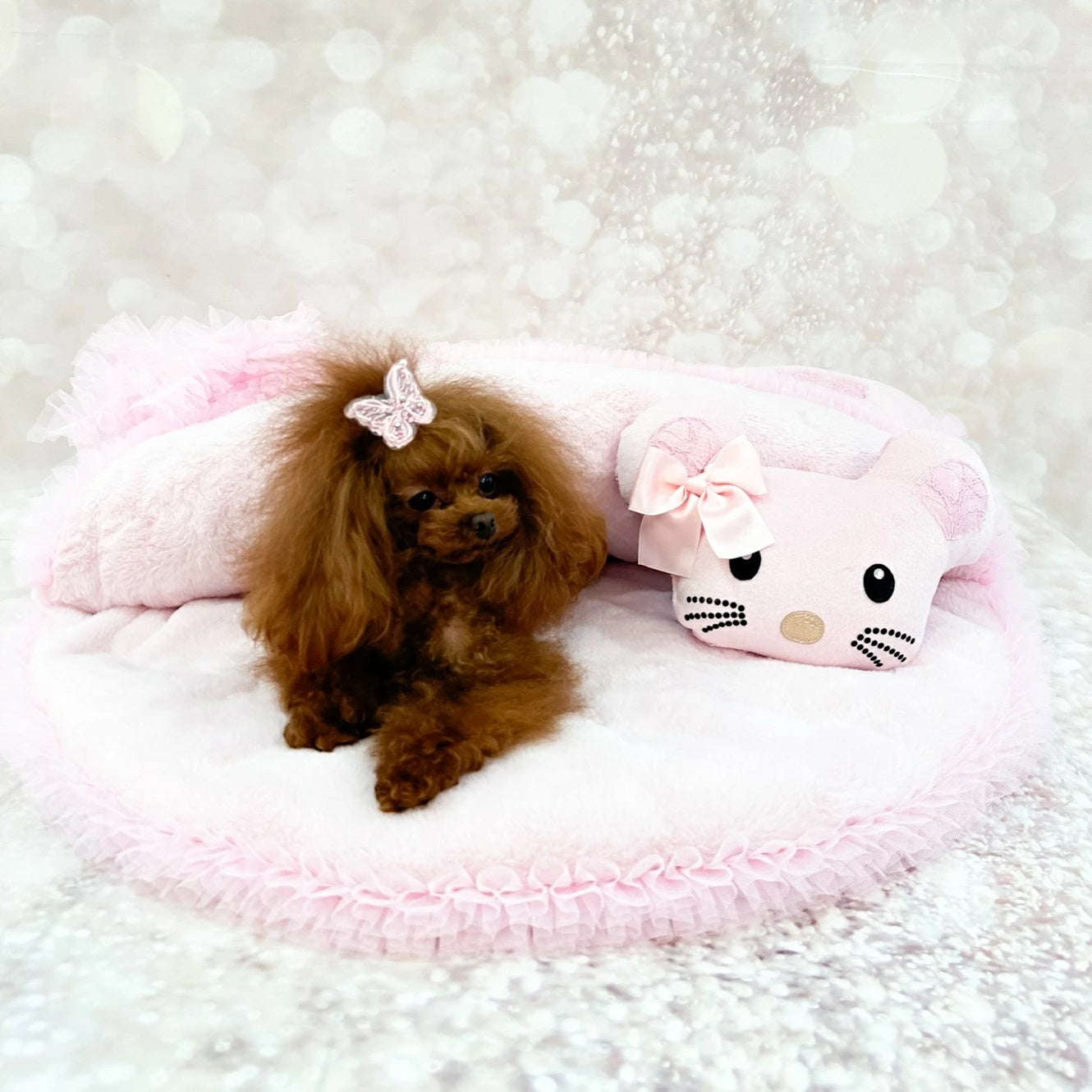 フォーペッツオンリー For Pets Only TopoMio Posh Bao Mat Pink【犬用 ベッド マット セレブ】