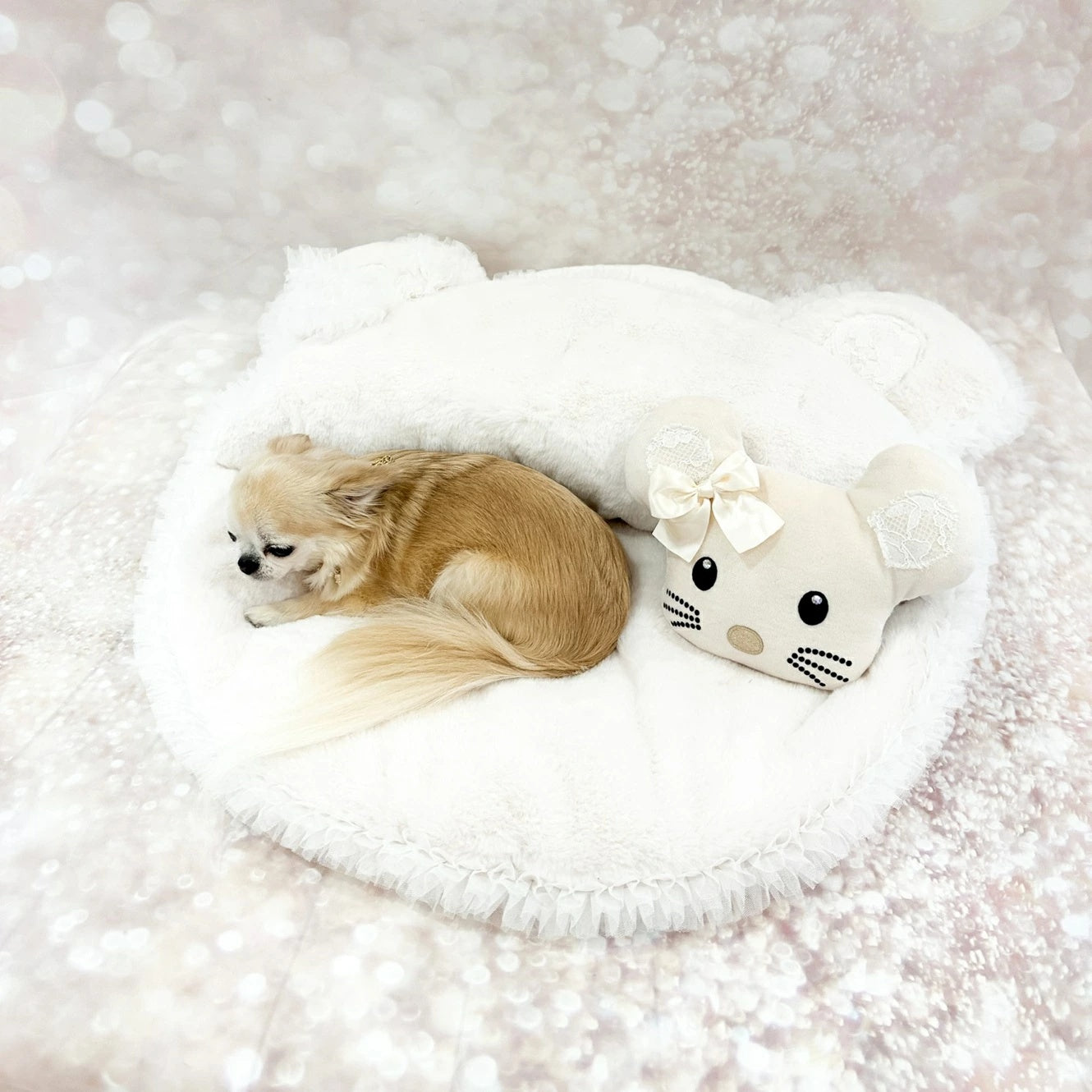 フォーペッツオンリー For Pets Only TopoMio Posh Bao Mat White【犬用 ベッド マット セレブ】