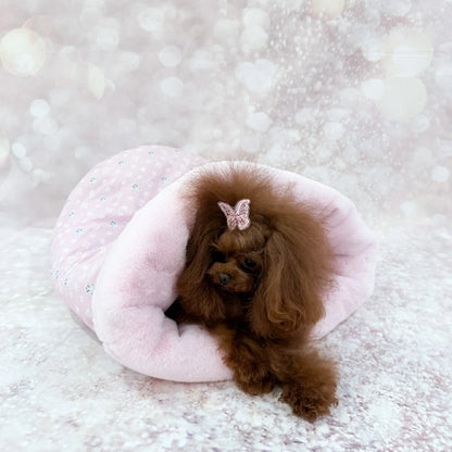 フォーペッツオンリー For Pets Only TopoMio Monogram Sleeping Bed Pink【犬用 ベッド セレブ】