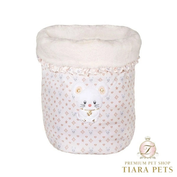 フォーペッツオンリー For Pets Only TopoMio Monogram Sleeping Bed Ivory【犬用 ベッド セレブ】
