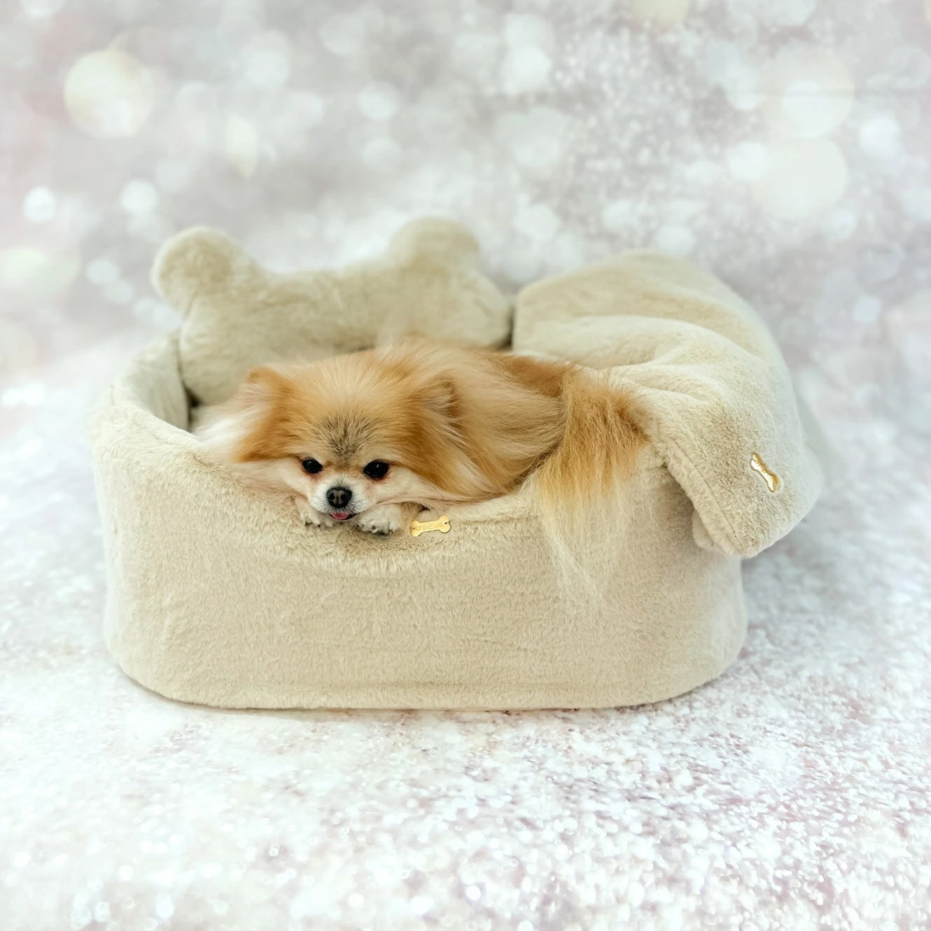 フォーペッツオンリー For Pets Only Fur Sofa Beige【犬用 ベッド セレブ】