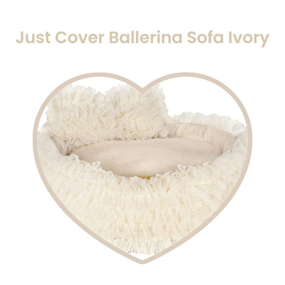 フォーペッツオンリー For Pets Only Just Cover Ballerina Sofa Ivory【犬用 ベッド カバー セレブ】