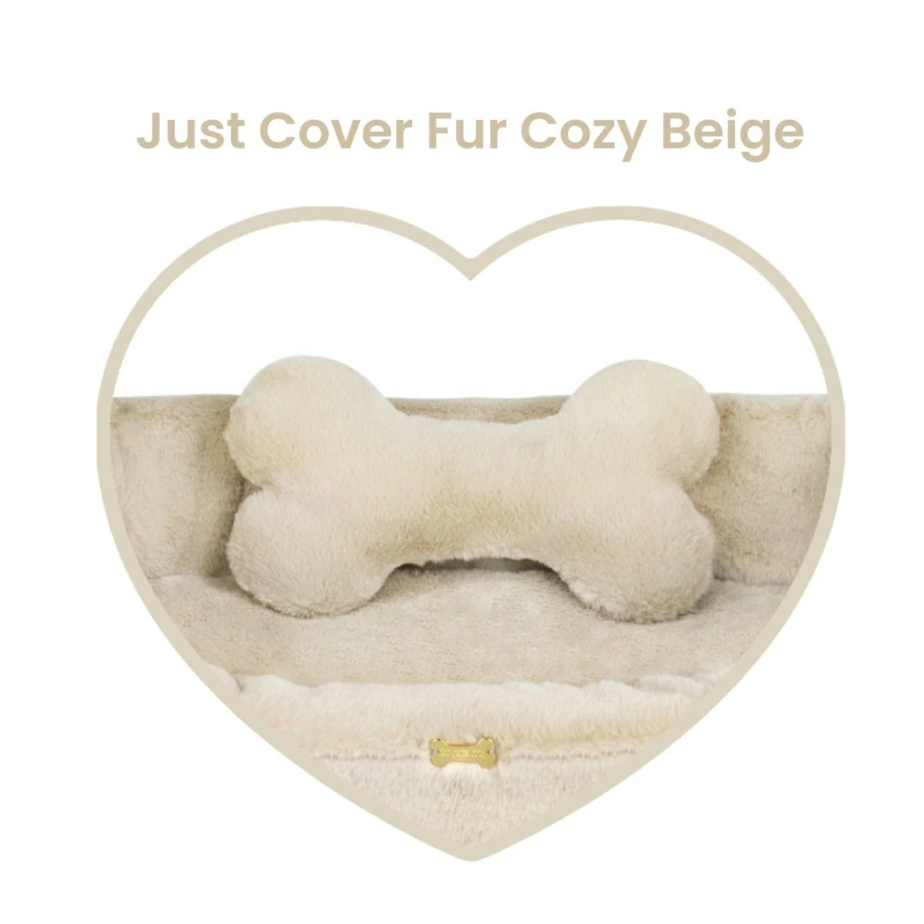 フォーペッツオンリー For Pets Only Just Cover Fur Cozy Beige【犬用 ベッド カバー セレブ】