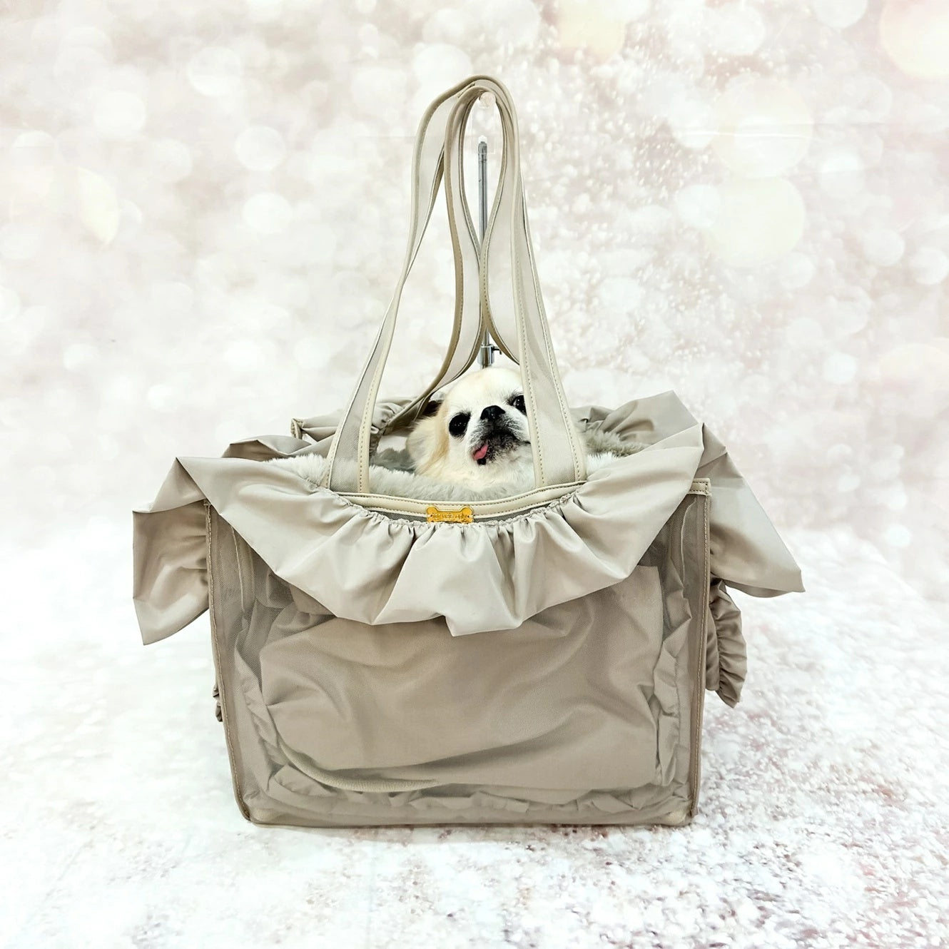 フォーペッツオンリー For Pets Only Warm Me Up Greige【犬用 ママ用 オーナー様用 インナーバッグ セレブ】
