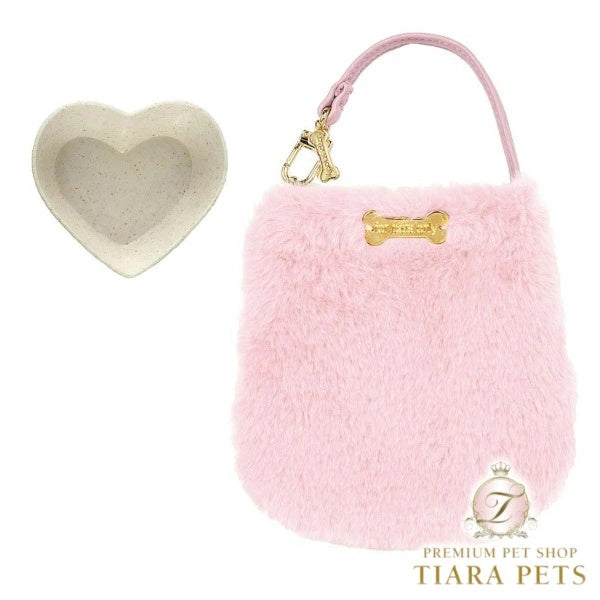 フォーペッツオンリー For Pets Only Drink In Fur Pink【犬用 オーナー様用 バッグアクセサリー ポーチ ボウル セレブ】