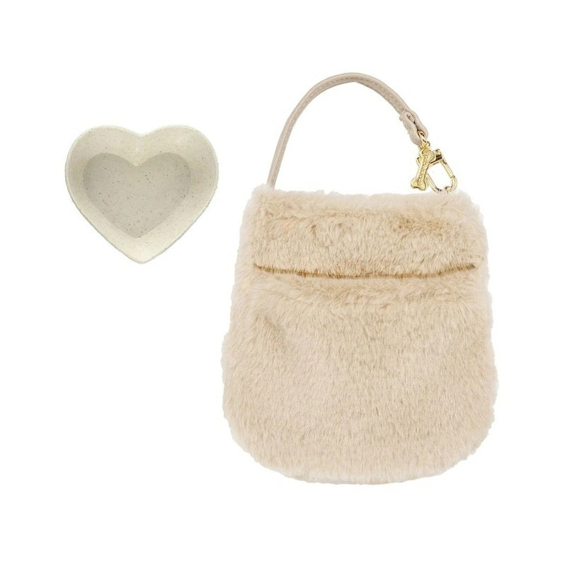 フォーペッツオンリー For Pets Only Drink In Fur Beige【犬用 オーナー様用 バッグアクセサリー ポーチ ボウル セレブ】