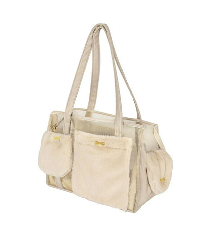 フォーペッツオンリー For Pets Only Drink In Fur Beige【犬用 オーナー様用 バッグアクセサリー ポーチ ボウル セレブ】