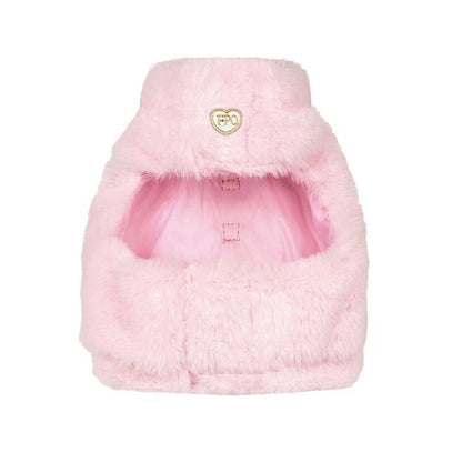 フォーペッツオンリー For Pets Only TopoMio Furry Harness Jacket Pink【犬用 ハーネス ジャケット 一体型 セレブ】