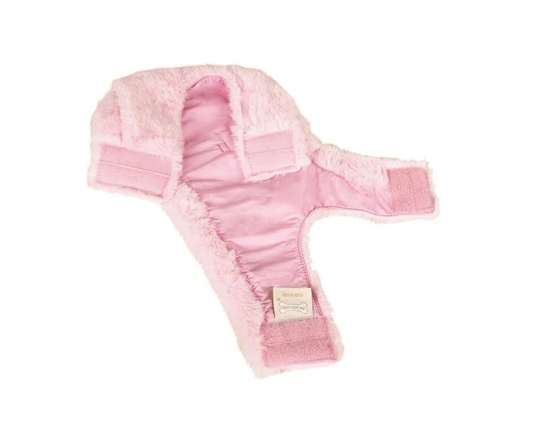 フォーペッツオンリー For Pets Only TopoMio Furry Harness Jacket Pink【犬用 ハーネス ジャケット 一体型 セレブ】