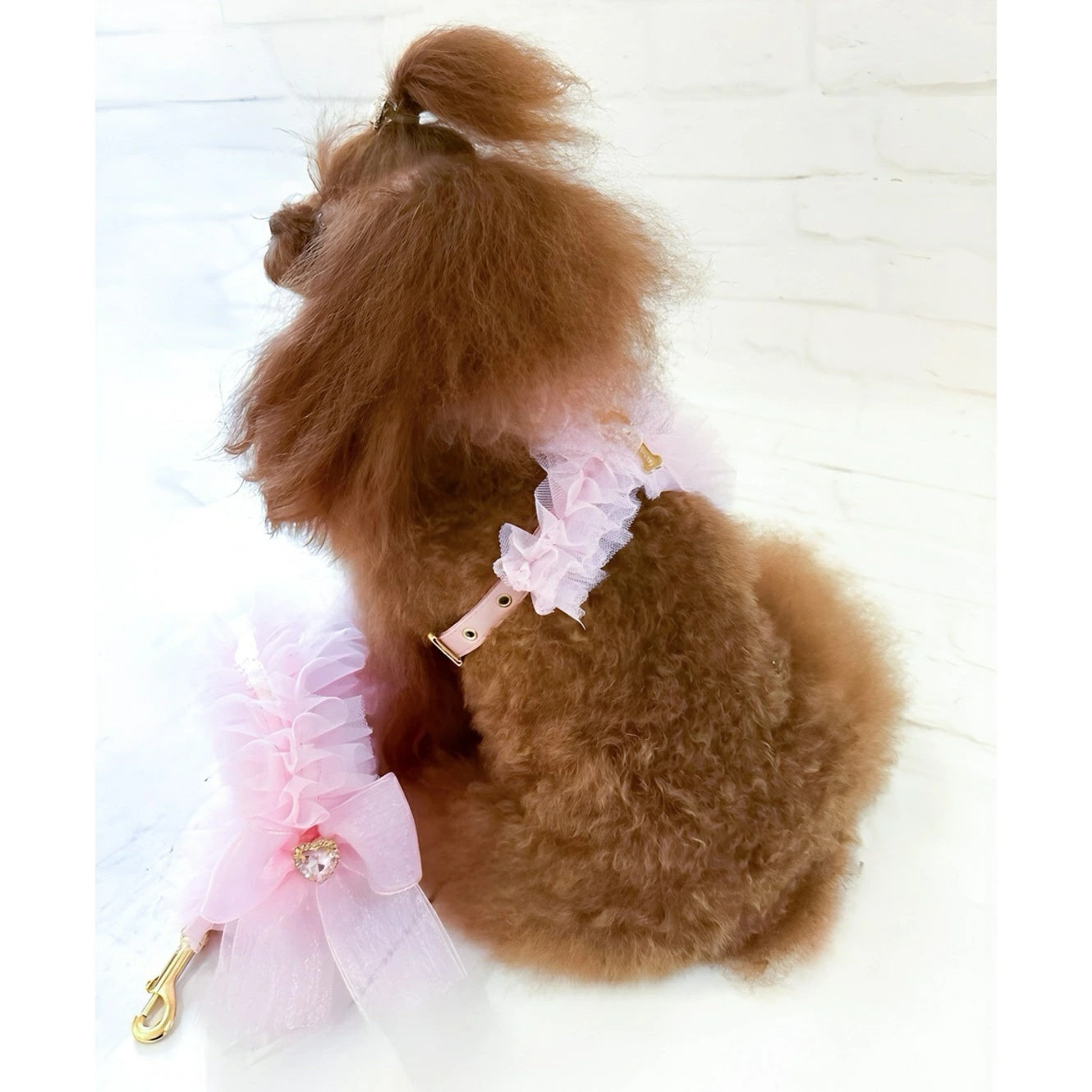 フォーペッツオンリー For Pets Only Ballerina Harness Pink【犬用 ハーネス 一体型 セレブ】