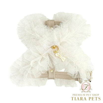 フォーペッツオンリー For Pets Only Ballerina Harness Greige【犬用 ハーネス 一体型 セレブ】