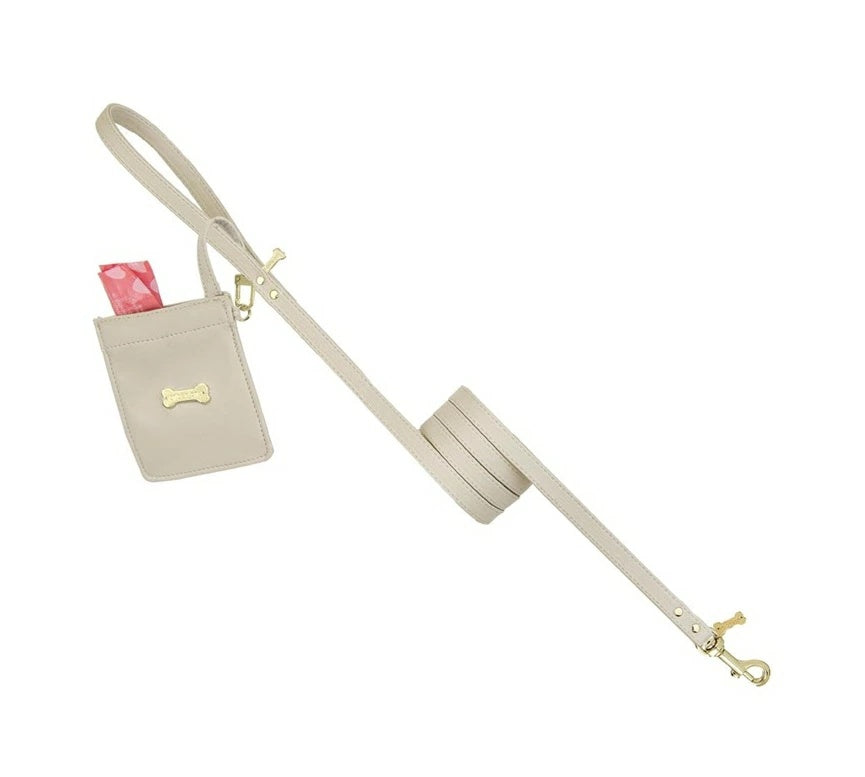 フォーペッツオンリー For Pets Only My Micro Pochette Greige/Gold【犬用 オーナー用 ポシェット 小物入れ エチケット袋入れ お散歩 セレブ】