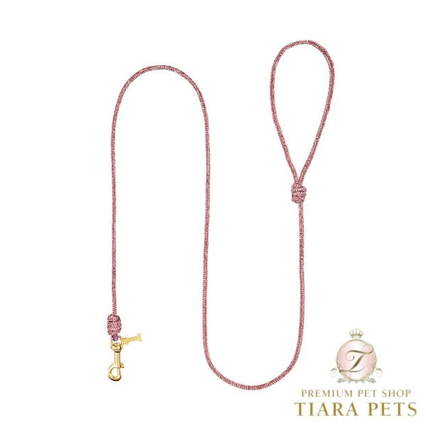 フォーペッツオンリー For Pets Only Crystal Babe Leash Light Rose/Gold【小型犬用 犬用 リード お散歩 セレブ】