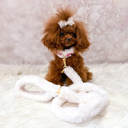 フォーペッツオンリー For Pets Only Posh Lead White/Gold【小型犬用 犬用 リード お散歩 セレブ】