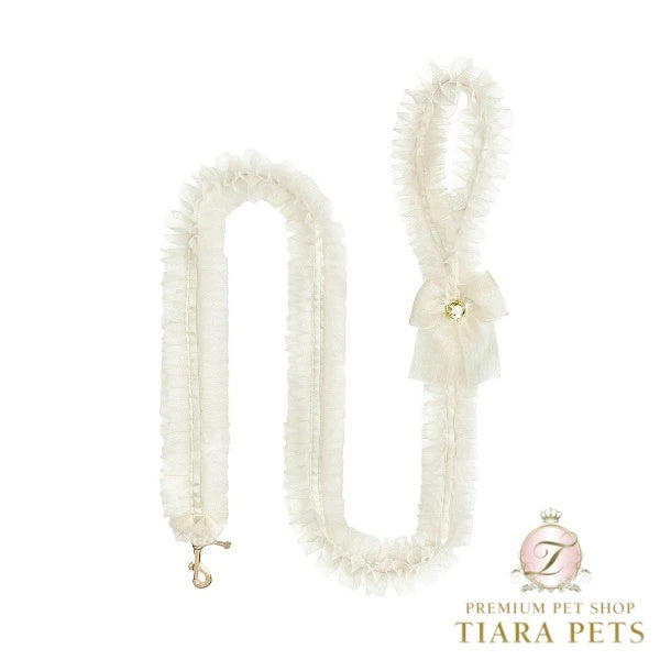 フォーペッツオンリー For Pets Only Ballerina Lingerie Leash Cream【小型犬用 犬用 リード お散歩 セレブ】