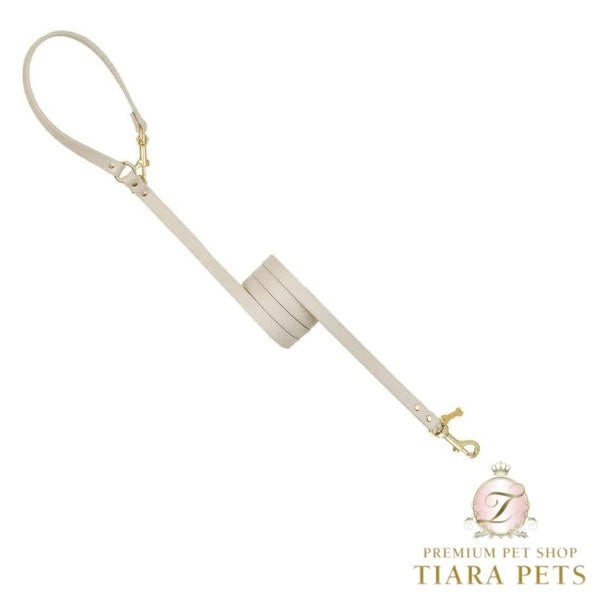 フォーペッツオンリー For Pets Only Plain Lead For Happy Hour Greige/Gold【小型犬用 犬用 リード お散歩 セレブ】