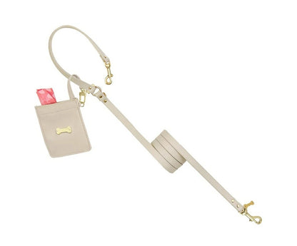フォーペッツオンリー For Pets Only Plain Lead For Happy Hour Greige/Gold【小型犬用 犬用 リード お散歩 セレブ】
