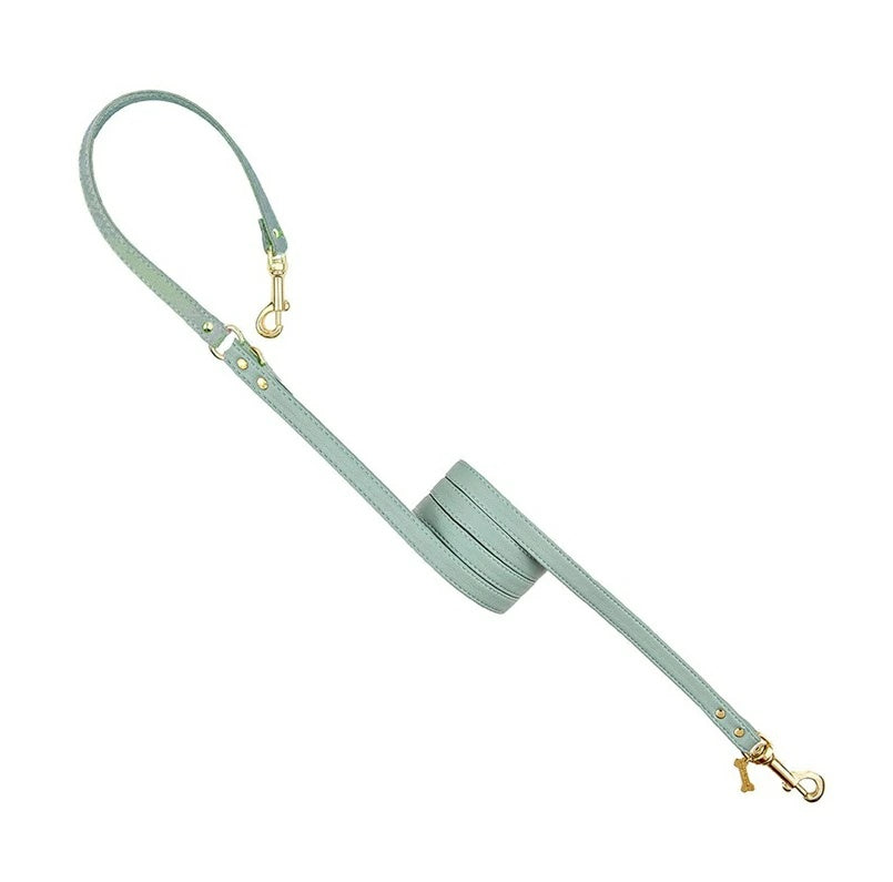 フォーペッツオンリー For Pets Only Plain Lead For Happy Hour Cloud Green/Gold【小型犬用 犬用 リード お散歩 セレブ】