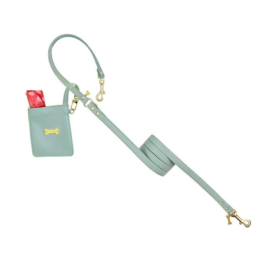 フォーペッツオンリー For Pets Only Plain Lead For Happy Hour Cloud Green/Gold【小型犬用 犬用 リード お散歩 セレブ】