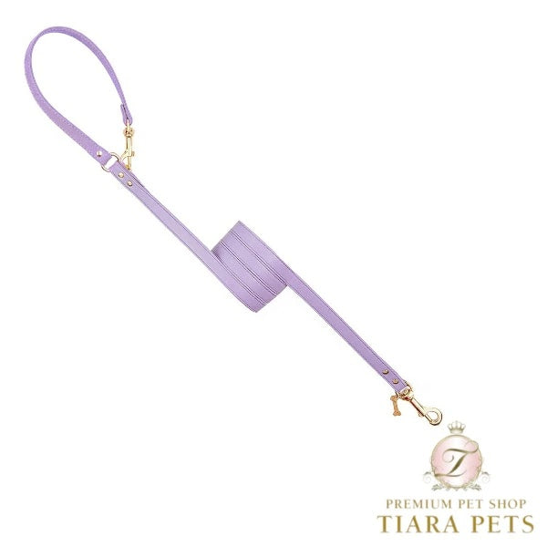フォーペッツオンリー For Pets Only Plain Lead For Happy Hour Lilac/Gold【小型犬用 犬用 リード お散歩 セレブ】