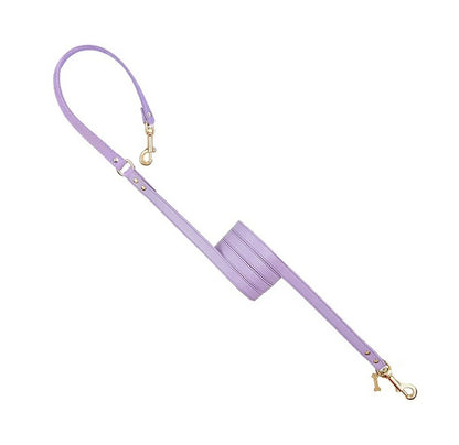 フォーペッツオンリー For Pets Only Plain Lead For Happy Hour Lilac/Gold【小型犬用 犬用 リード お散歩 セレブ】