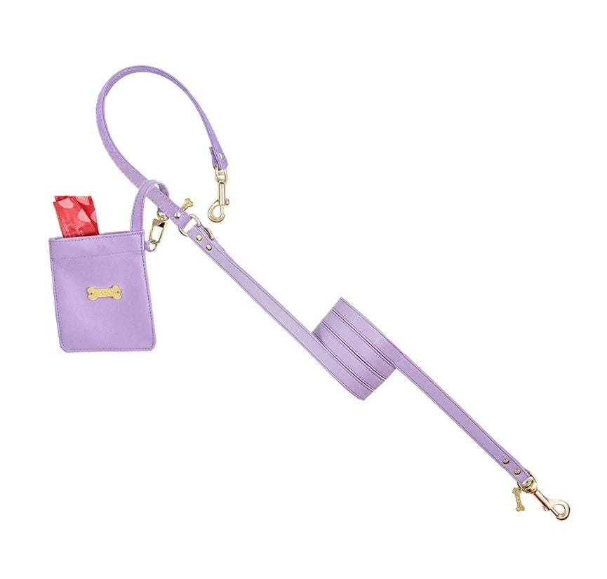 フォーペッツオンリー For Pets Only Plain Lead For Happy Hour Lilac/Gold【小型犬用 犬用 リード お散歩 セレブ】