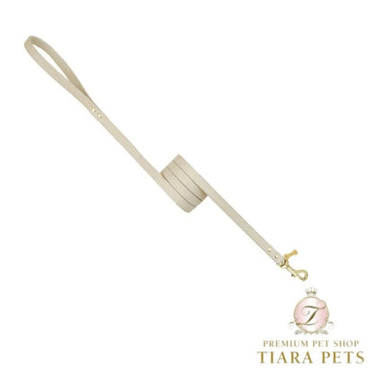 フォーペッツオンリー For Pets Only Plain Lead Greige/Gold【小型犬用 犬用 リード お散歩 セレブ】