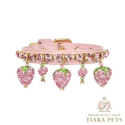 フォーペッツオンリー For Pets Only Strawberry Bling Collar【小型犬用 犬用 カラー 首輪 お散歩 セレブ】