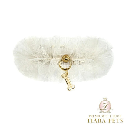フォーペッツオンリー For Pets Only Ballerina Collar Greige【小型犬用 犬用 カラー 首輪 お散歩 セレブ】