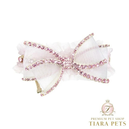 フォーペッツオンリー For Pets Only Perfection In A Bow Party Collar Pink【小型犬用 犬用 カラー 首輪 お散歩 セレブ】